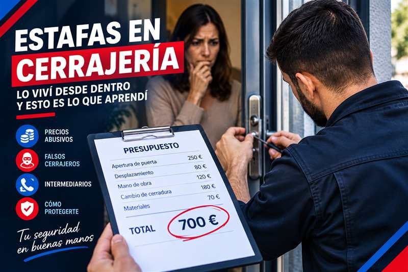 estafas en cerrajería 